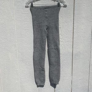 uniqlo gray and white knitted pants like fuzzy socks size XS/S small hole